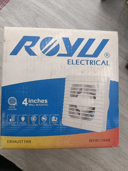 Royu wall mounted exhaust fan 4inch Lazada PH