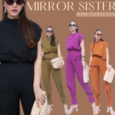 🏷Mirrorsister #20128.12 ชุดเซ็ทสีพื้นเก๋ๆ ชุดเซ็ตขายาว ชุดกางเกง ชุดไปเที่ยว ชุดใส่สบาย ชุดน่ารัก ชุดไปงาน