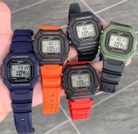 CASIO W-218H คาสิโอ นาฬิกาชาย-หญิง ดิจิตอล สายเรซิน กันน้ำ ของแท้รับประกันศูนย์