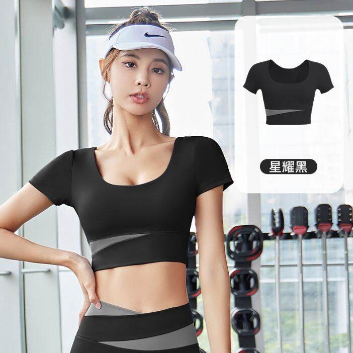 HOLA Splicing Yoga Set Women Sportswear Suit Two Piece Set Workout