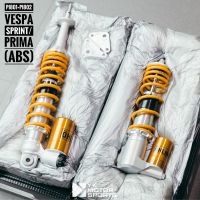 โช๊ค OHLINS หน้า+หลัง รุ่น Vespa Sprint/Prima ABS (PI801/PI802) ของแท้! จำหน่ายโดยตัวแทนจำหน่าย ส่งฟรี มีใบรับประกัน