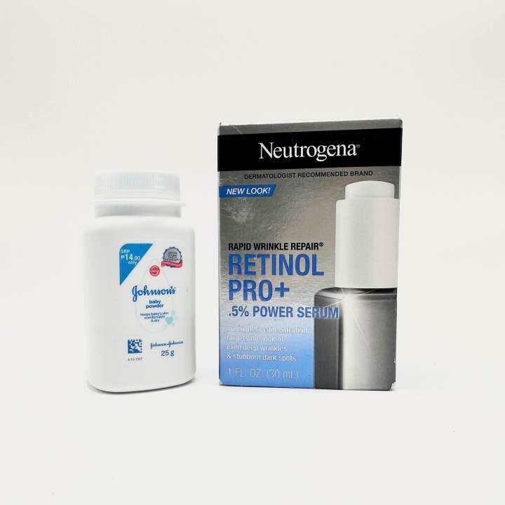 Neutrogena Rapid Wrinkle Repair Retinol Pro5 Power Serum 30ml With Jonson Powder Lazada Ph 6101