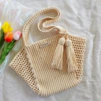 [Handmade Crochet] กระเป๋าไหมพรม กระเป๋าถักโครเชต์ กระเป๋าถือ กระเป๋าคล้องแขน กระเป๋าสะพายบ่า งานโครเชต์ งานแฮนด์เมด