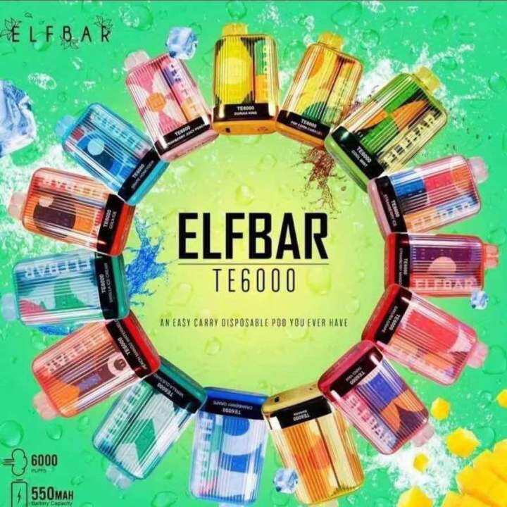 01 ELFBAR 6000 FLAVOUR CANDY / ELF BAR 6000 DISPOSABLE POD VAPE Lazada