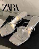 รองเท้าส้นสูง High Heels พร้อมส่ง 2 สี Silver/Black