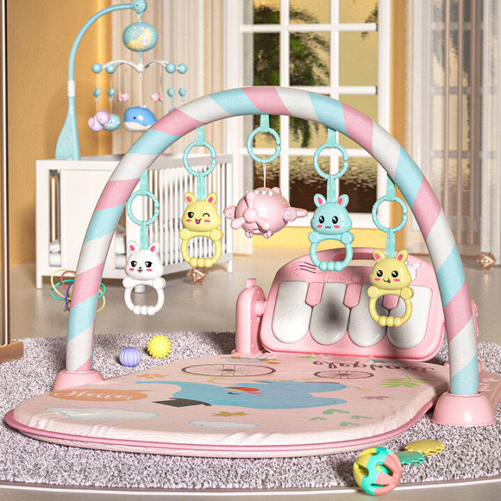 TEMI Baby Playgym Multi-Functional Piano Playmat Baby Crawling Activity ...