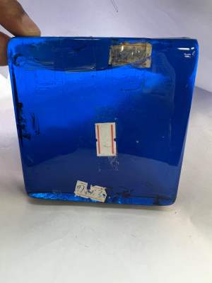 Raw material blue topaz 657 gram 4x4 inch
