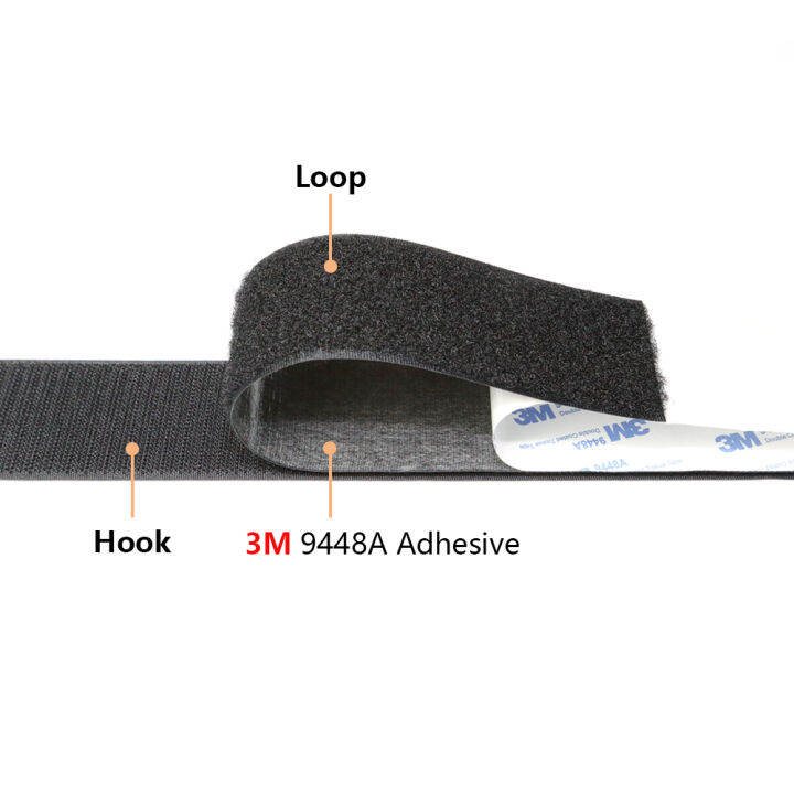 3M Velcro Tape Self Adhesive Glue Hook & Loop Tape Fastener Mosquito