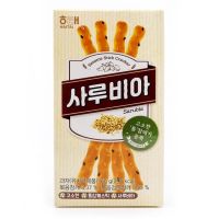 [พร้อมส่ง]Haitai Sesame Stick Cracker 사루비아 60g ไฮไท ซารูเบีย แครกเกอร์แท่ง รสงา ขนาด 60 กรัม