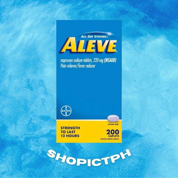 Aleve All Day Strong Pain Reliever And Fever Reducer 200 Caplets ...