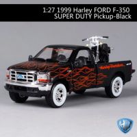 รถ 2002 FXSTB Night Train + 1999 Ford F-350 Super Duty Pickup [Maisto]