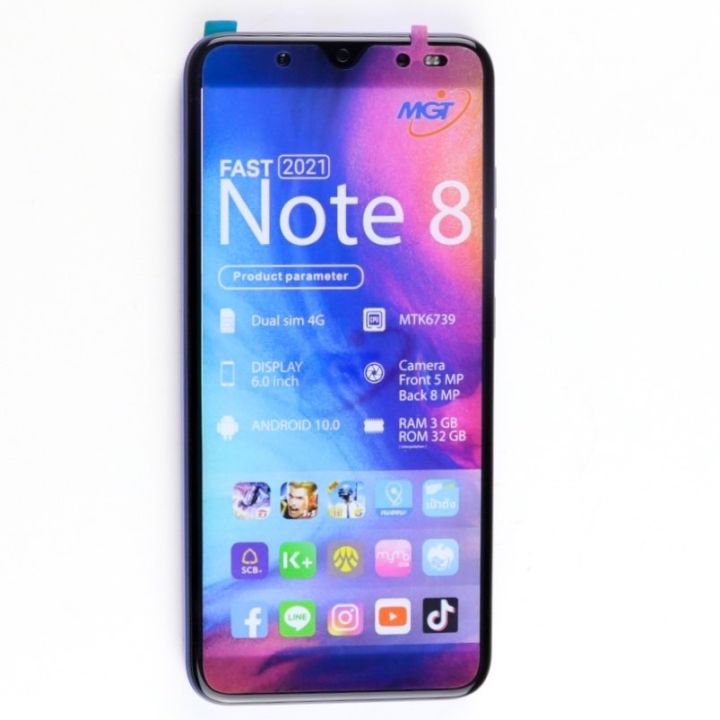 โทรศัพท์มือถือราคาถูก-สินค้าใหม่-mgt-fast-note8-หน้าจอกว้าง-6-0-นิ้ว-รับประกัน-1-ปี-ลงได้ทุกแอพ-ลื่นปรื้ด