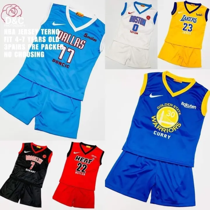 NBA JERSEY TERNO (3 PAIRS PRE PACKED) | Lazada PH