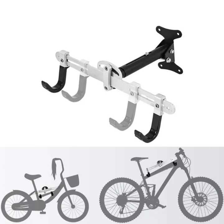 Bike wall hanger for MTB High load bearing double hook Scalable with