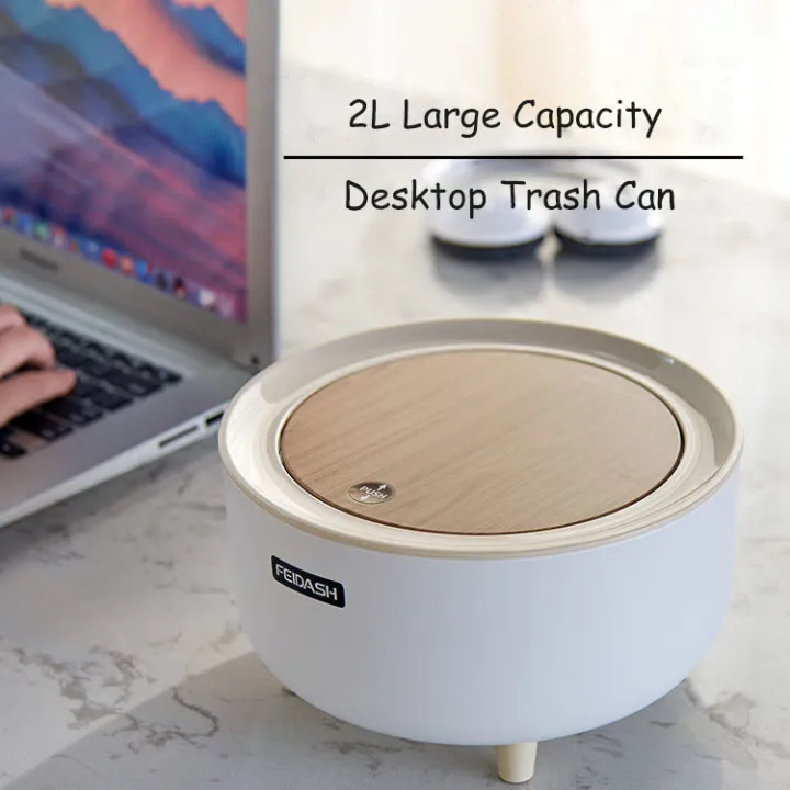 Desktop Mini Desktop Trash Can Simple Press Trash Storage Bin Student