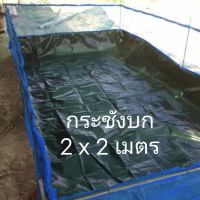 กระชังบก ขนาด2x2เมตร ยกขอบสูง30เซน มุ้งสูง90เซน ผ้าHDPE