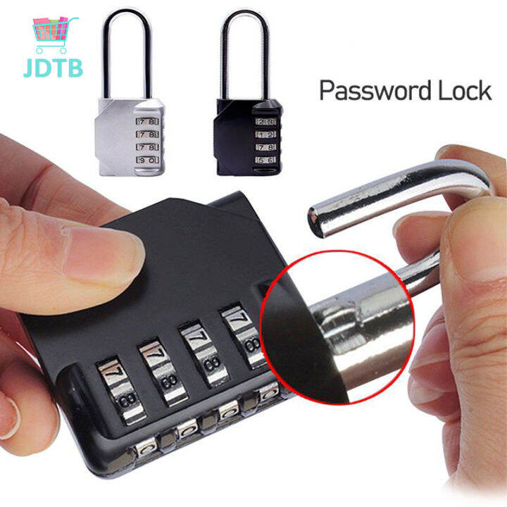 4 Digit Number Combination Padlock Luggage School Gym Suitcase Digit ...