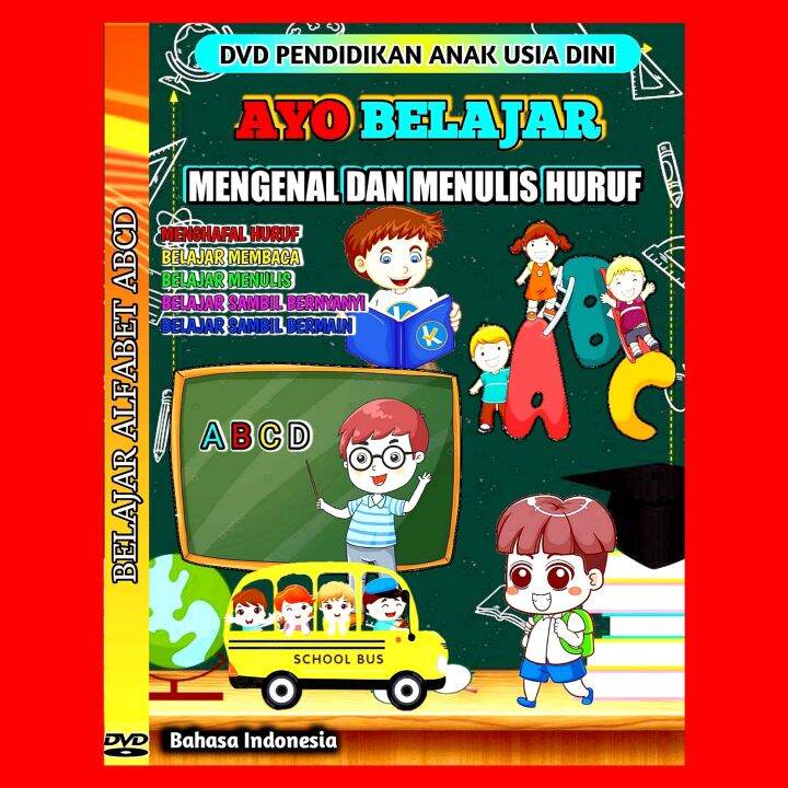 KASET UNTUK BELAJAR ANAK - KASET DVD EDUKASI ANAK BELAJAR HURUF ABCD ...