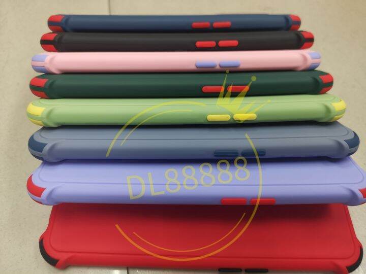 reno6z-พร้-อมส่งในไทย-เคสtpuนิ่มสีพื้นปุ่มสี-for-oppo-reno6z-5g-reno6-z-5g-reno-6z-5g-a95-4g-a95-5g-a95