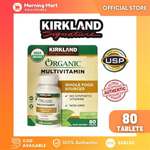 Kirkland Signature Organic Multivitamin Whole Food Sourced 80 tablets