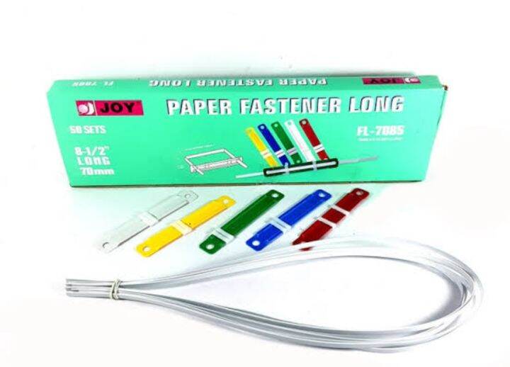Paper fastener extra long/short 50pcs assorted colors Lazada PH