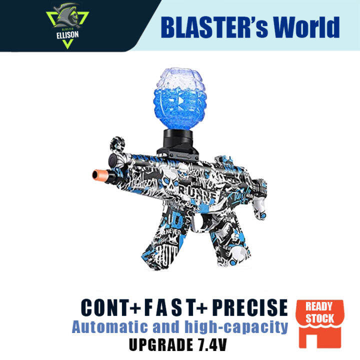 Electric Gel Ball Blaster 2 Modes PUBG model gun MP5 Gel Balls