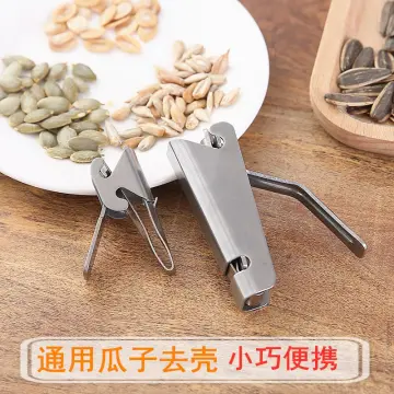 Peanut Shell Opener Stainless Steel Nut Cracker Melon Seeds Plier Pine Nuts Peeling  Tool Kitchen Gadgets