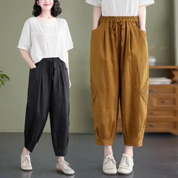 New 2021 Presenting Beautiful Pure Cotton Ladies Pant-Dark Brown-Size-XL -  OnshopDeals.Com