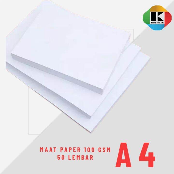 kertas matte paper a4 100 gsm A4 kertas matt paper dove paper matt Lazada Indonesia