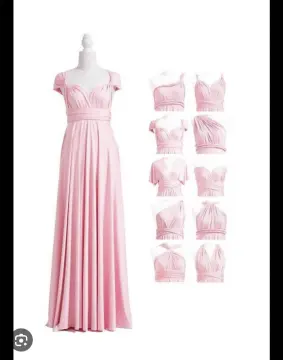 NUDE PINK/LIGHT PINK/BABY PINK INFINITY DRESS