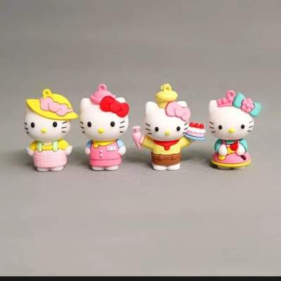 อะนิเมะ sanrio อะนิเมะรูป Hello kitty kawaii Action figures collection เครื่องประดับกระเป๋าเด็ก สำหรับของขวัญเด็กผู้หญิง