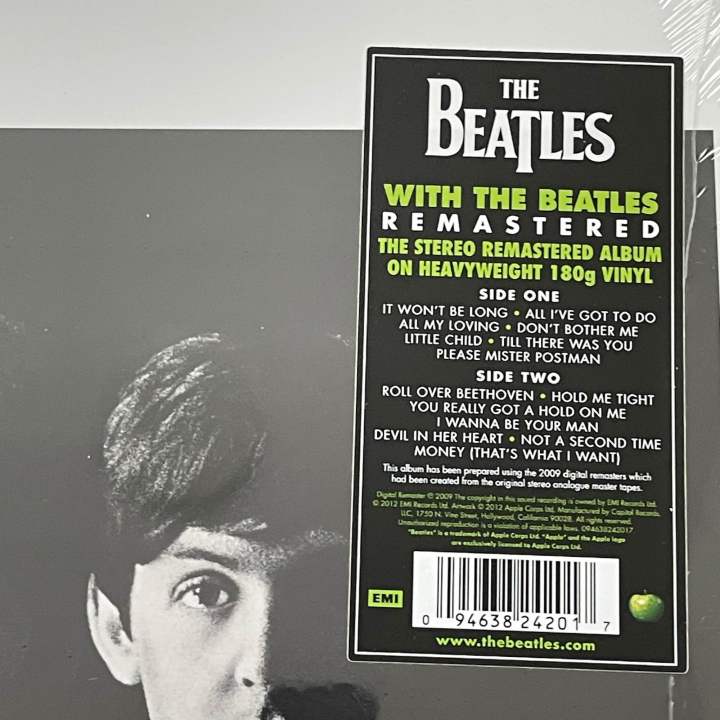 แผ่นเสียง-the-beatles-with-the-beatles-vinyl-lp-album-reissue-remastered-canada-มือหนึ่ง-ซีล