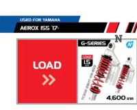 YSSแท้ สำหรับAerox155ปี17ขึ้นไป เเบบโหลด(เตี้ย)สปริงเเดงกระบอกเงิน)ขนาด280มม. ###ประกัน1ปี/หรือ20,000กม โดยลงทะเบียนกับYSS