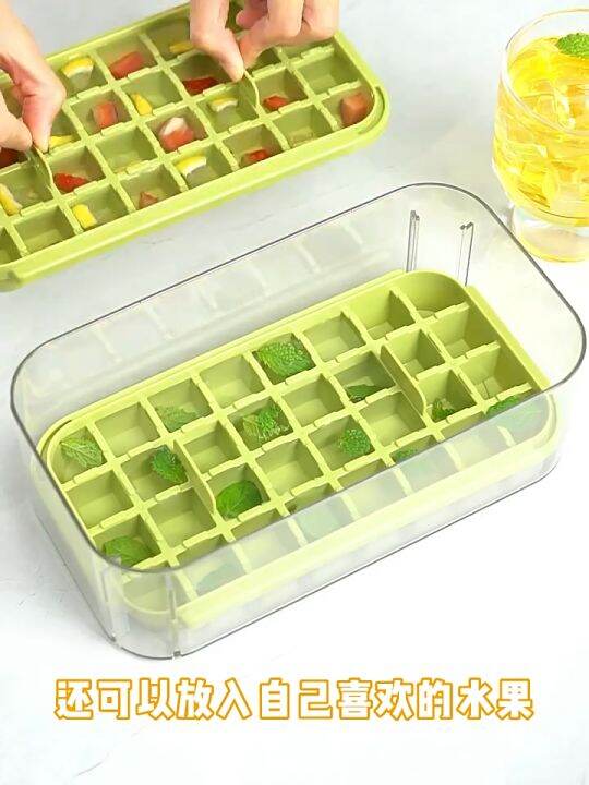 36/64 Grids Ice Maker Mold with Ice Storage Box Ice Shovel,DIY Mold Ice ...