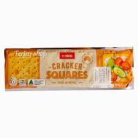 Coles Cracker Square 250g.ขนมปังกรอบ 250กรัม