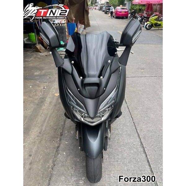 หน้ากากใต้ชิวforza300งานabsสีดำ-คาร์บอนแท้-ตรงรุ่น