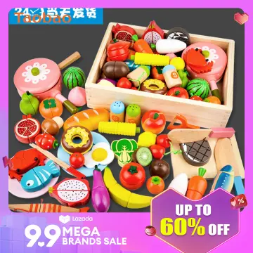 Children's Wooden Magnet Simulation Vegetable Cutting Set Cutting Fruit  Toys - China Wooden Toy and Educational Toy price