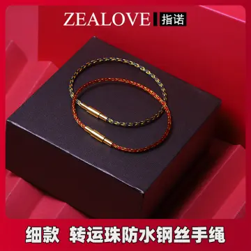 Gold Plated Buckle Design Titanium Steel Wire Rope Women Bracelet - China Cord  Bracelet and Braided Leather Bracelet price