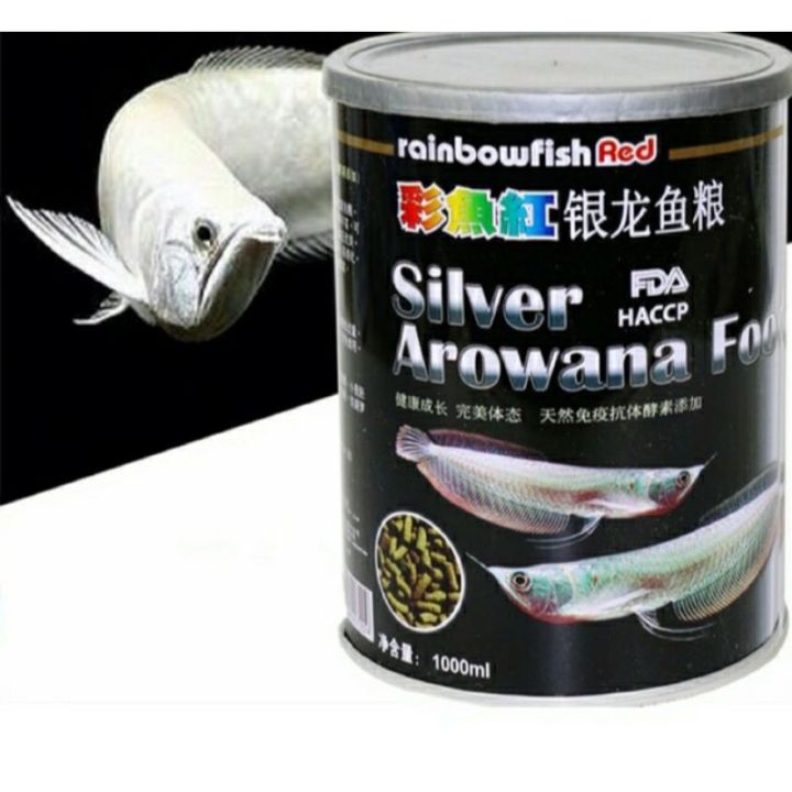 💥💥Rainbow Silver Arowana อาหารปลาอโรวาน่า ปลามังกรเงิน ปลามังกรเผือก