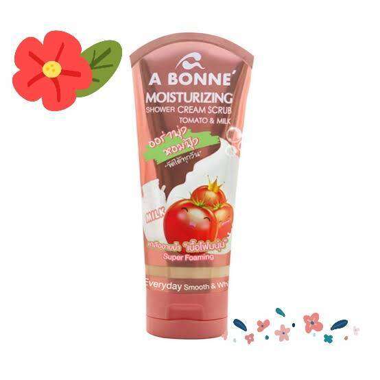 เอ-บอนเน่-เกลืออาบน้ำ-น้ำหอม-a-bonne-shower-cream-scrum-สครับ-ครีมอาบน้ำเนื้อโฟม-350-กรัม-อาบน้ำพร้อมสครับผิวกายไปในตัว-ผิวกระจ่างใสด้วยสปาที่บ้าน-ชำระล้างสิ่งสกปรกออกได้ดี-เนื้อเกลือละเอียดเม็ดกลมมน-