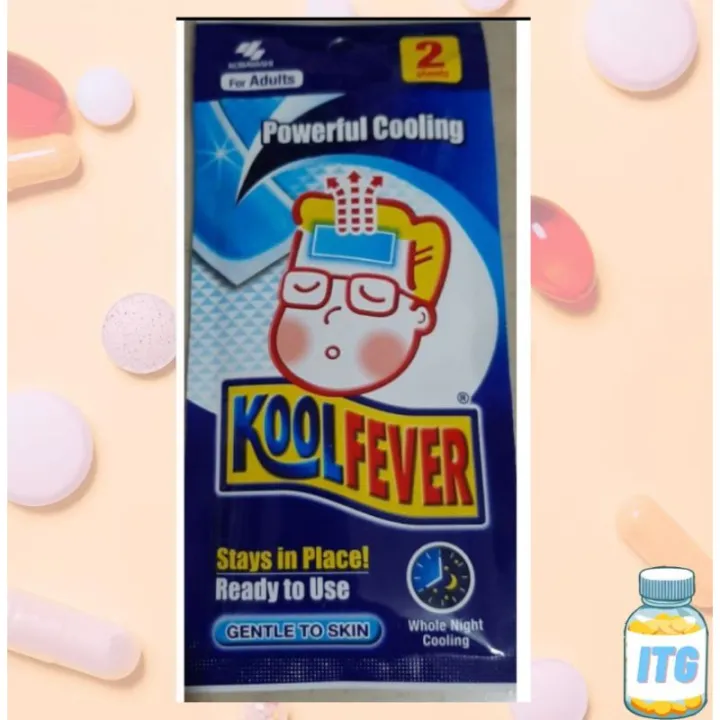 Kool Fever Cooling Gel Adult 2 Sheets Pack Lazada Ph