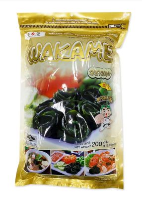 สาหร่ายวากาเมะอบแห้ง ขนาด 200 กรัม Dried Wakame Seaweed Taberu 200 g.