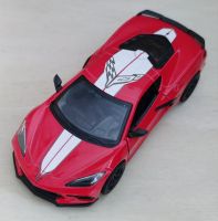 โมเดลรถ 2021 Corvette Livery Edition Scale 1:36 โมเดลรถเหล็ก รถสปอร์ต ไม่มีกล่อง