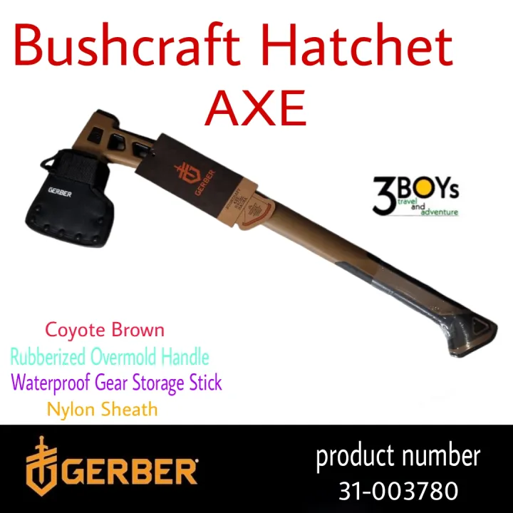 ขวาน Gerber รุ่น Bushcraft Hatchet Product Number31-003780 หัวขวานชิ้น ...