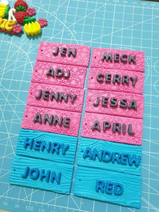 Assorted Name Tag keychain Lazada PH