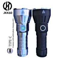 Jinheng JKK60 XHP70.3 Hi LED 6500K 4200Lm 650M SFT40 LED 2350Lm 1100M Long Range Searching LED Flashlight Type-C Rechargeable 21700 26650 Powerful LED Torch