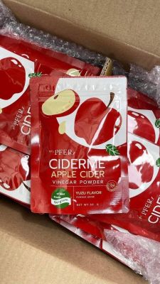 🍎PFER CIDERME APPLE CIDER VINEGAR POWDER🍎 🍎แอปเปิ้ลไซเดอร์ น้ำชง รสส้มยูซุ ผงชงดื่ม แอปเปิ้ล เวนิก้า🍎  แอปเปิ้ลไซเดอร์ (apple cider) ปริมาณ 50 g.