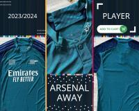 เสื้อฟุตบอลทีม อาเซน่อล ชุดเยือน ปี 2023/2024 เกรดนักเตะ ARSENAL AWAY 2023/2024 (PLAYER)