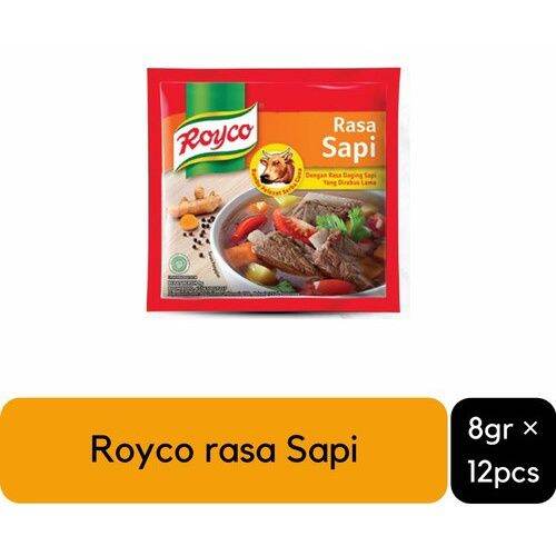 ROYCO Bumbu Kaldu Rasa Sapi 8g 12pcs | Lazada Indonesia