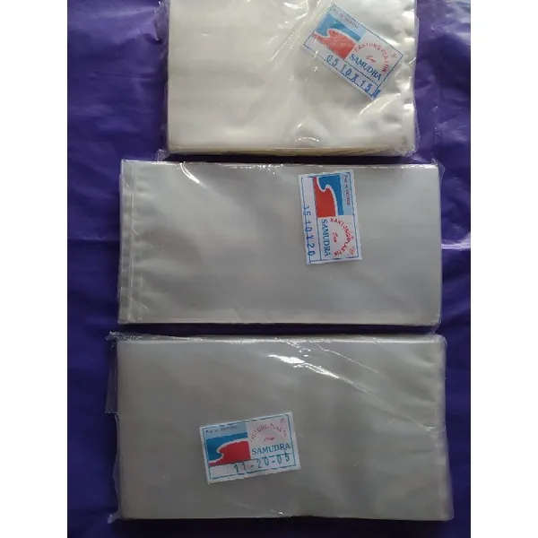 Plastik PP Bening Samudra / Plastik Keripik Tebal 05 Uk. 10x15 10x20 ...